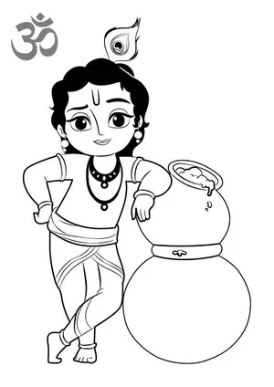 Baby krishna drawing by Narikootam on DeviantArt
