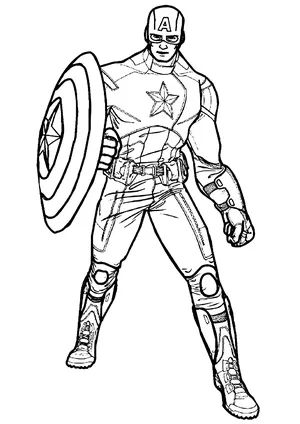 Captain America Drawing by Amitoj kaur Bedi - Fine Art America-saigonsouth.com.vn