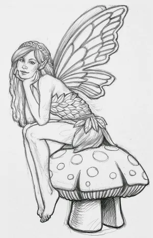 cute fairy coloring pages