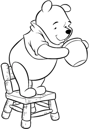 pooh coloring pages to print