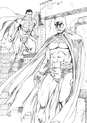 Robin Superhero Coloring Pages