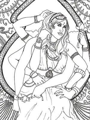 Hindu gods and goddesses Coloring Sheets