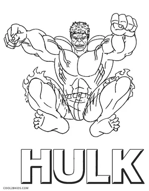 incredible hulk coloring pages