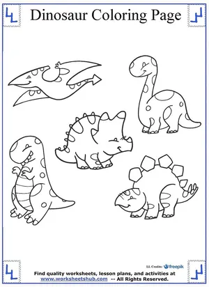 Download Dinosaur Coloring Pages