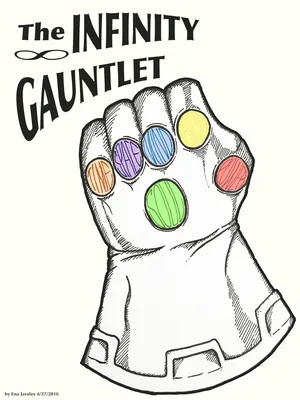 Infinity Gauntlet  Drawing HD Png Download  708x5683258532  PngFind