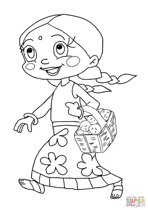 Chota bheem coloring pages