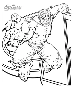 Avengers Hulk Coloring Pages