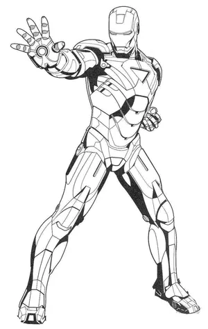 iron man drawing for kids - Clip Art Library