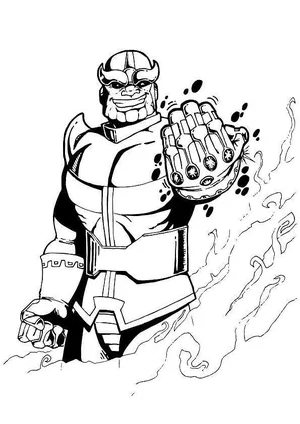 thanos coloring pages