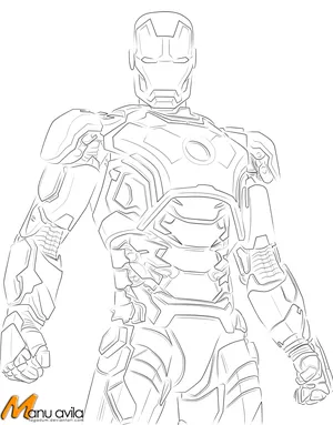 iron man mark 42 coloring pages
