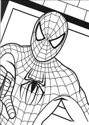 SpiderMan Colouring Pages from Draw it Too
