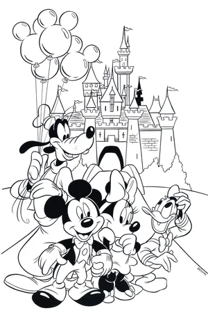 disneyland printable coloring pages