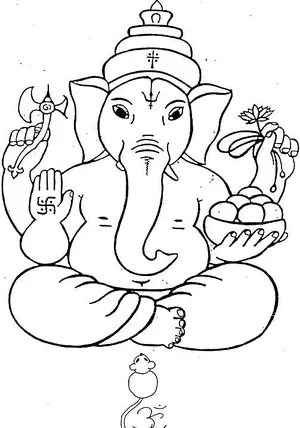 hindu coloring pages