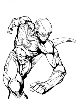 Flash Superhero Coloring Pages