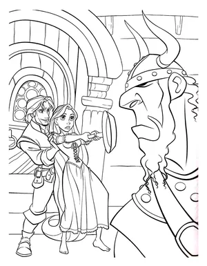 disney princess coloring pages rapunzel and flynn
