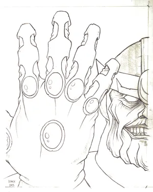 Avengers Infinity War Thanos Drawing | Art Amino