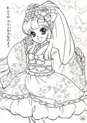 42 Collections Japanese Princess Coloring Pages  HD