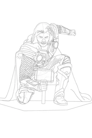 Featured image of post Full Body Thor Cartoon Drawing - If you want to draw cartoon comics or to animate your characters, you need to understand the topic of movement first.