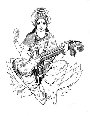 Details more than 140 drawing of saraswati ji best - vietkidsiq.edu.vn