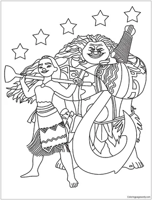 Moana Coloring Pages