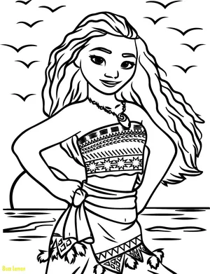 Moana Coloring Pages