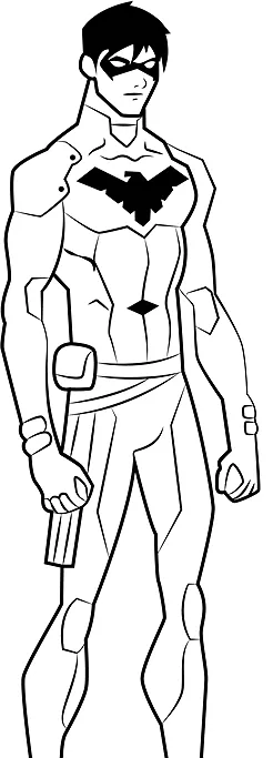 nightwing coloring pages