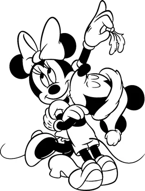mickey and minnie wedding coloring pages