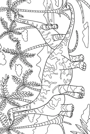 Dinosaur Adult Coloring Pages