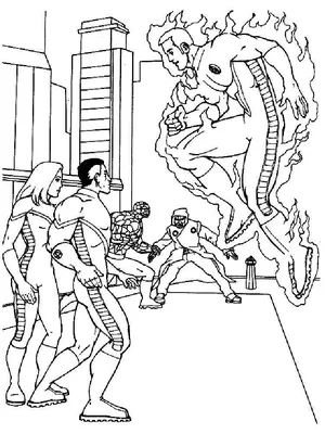 spiderman future foundation coloring pages