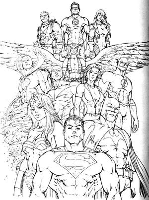 Justice League Flash Coloring Pages