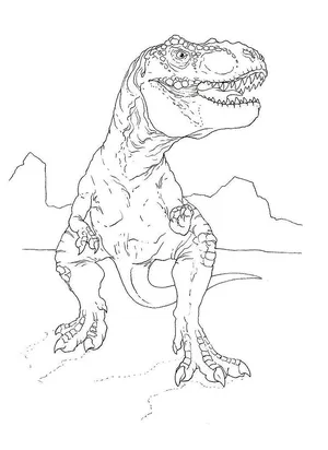 Tiranossauro Rex Small para colorir by PoccnnIndustriesPT on