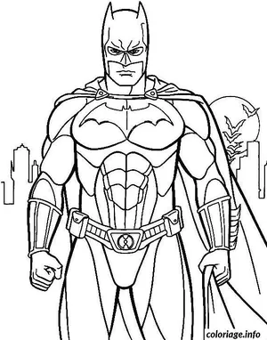 Batman Face Coloring Pages