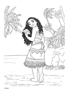 Moana Coloring Pages