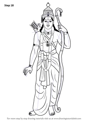 Ramayan Drawing Easy Part 1   Ram Lakshman Sita Drawing  Ram Navami  Drawing  YouTube
