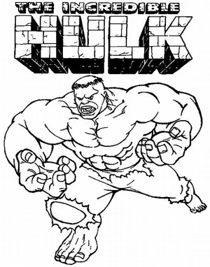 Incredible Hulk Coloring Pages