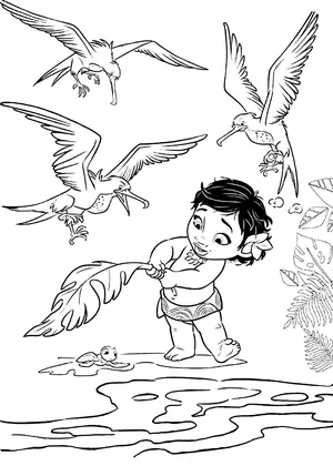 Moana Coloring Pages