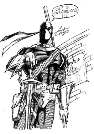 batman arkham origins deathstroke drawing