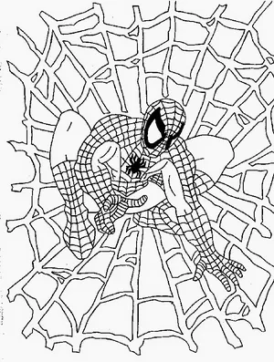 spiderman coloring pages