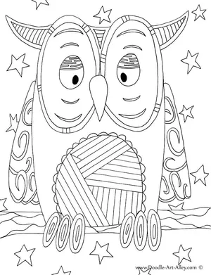 Doodle Coloring Sheets