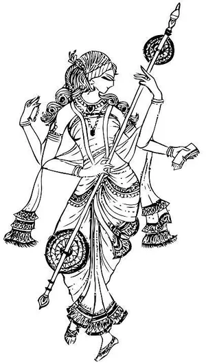 How to Draw Saraswati Mata Easy / Saraswati Devi Drawing / Goddess  Saraswati drawing - YouTube