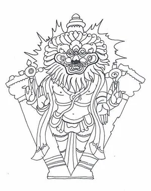 Polymol Lord Narasimha Swamy Sketch Printed Hard Cases Design Mobile Back  Cover for Nokia 71  Amazonin Electronics