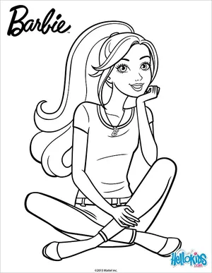 barbie and ken at the beach coloring pages