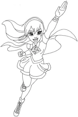 Dc Girls Coloring Pages