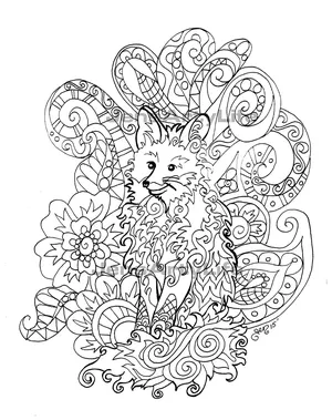 fanciful faces coloring pages