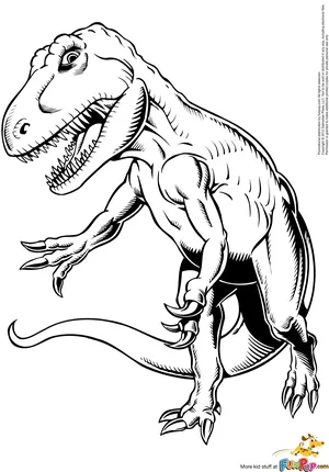 Dinosaur Head Coloring Pages
