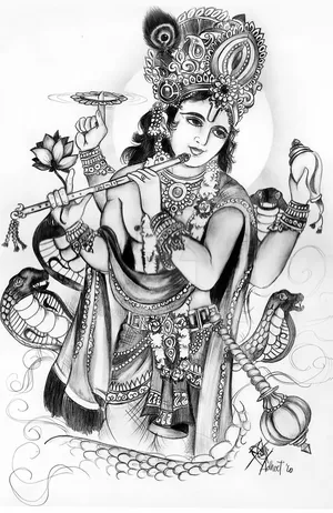 Radha Krishna Beautiful Art Work lord god kanha HD phone wallpaper   Peakpx