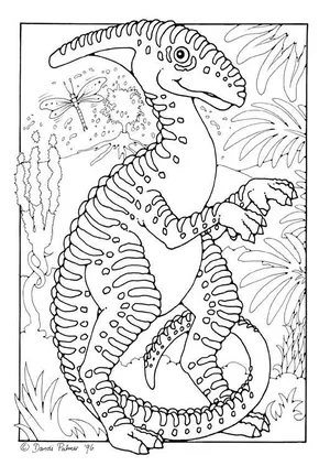 Dinosaur Adult Coloring Pages