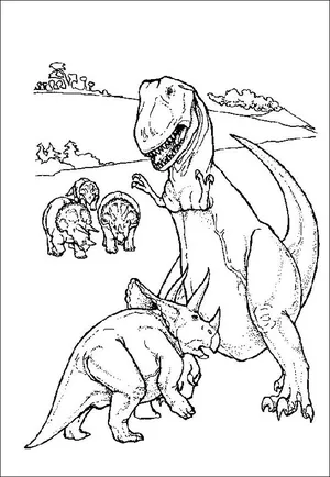 dinosaur adult coloring pages