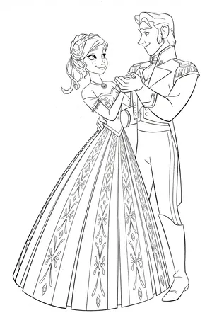 frozen coloring pages anna and kristoffs baby