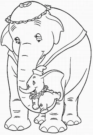 dumbo coloring pages free